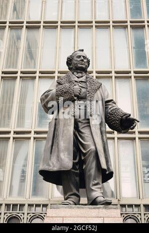 Cornelius Vanderbilt statua, la Grand Central Station, NYC Foto Stock