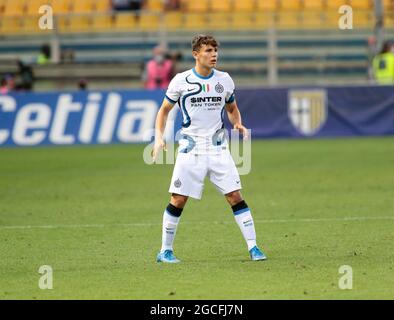 Andrea Pinamonti (FC Internazionale) durante la partita di calcio pre-stagione tra Parma Calcio e FC Internazionale 8 agosto 2021 allo stadio Ennio Tardini di Parma - Foto Nderim Kaceli / LM Foto Stock