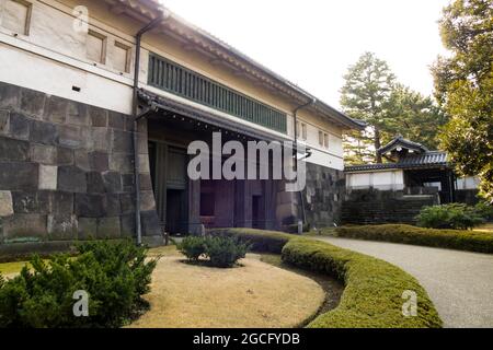 Porta di Hirakawa Mon del Castello di Edo a Tokyo Foto Stock