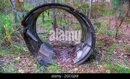 Tubazioni in cemento sulla White's Hill, Brisbane Foto Stock