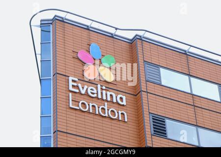 Londra, Regno Unito. L'ospedale specializzato Evelina London Children's Hospital fa parte del Guy's and St Thomas' Foundation NHS Trust. Foto Stock