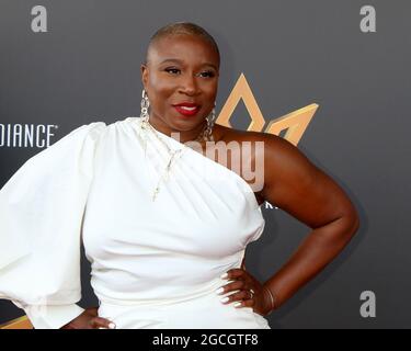 8 agosto 2021, Marina del Rey, CA, Stati Uniti: LOS ANGELES - 8 AGOSTO: Aisha Hinds agli eredi di Afrika 4° Premio Internazionale Donne del potere annuale al Marriott Marina del Rey l'8 agosto 2021 a Marina del Rey, CA (immagine di credito: © Kay Blake/ZUMA Press Wire) Foto Stock