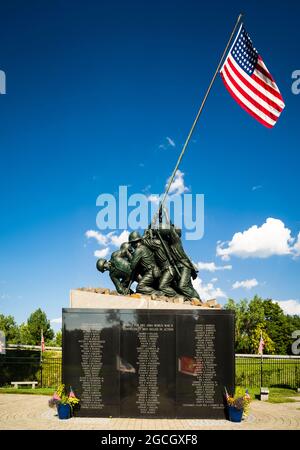 Nazionale di Iwo Jima Memorial   Newington, Connecticut, Stati Uniti d'America Foto Stock