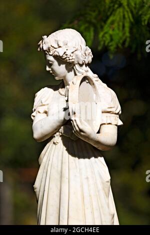 Ballarat Australia / Thomas Stoddart statue di marmo nel Ballarat Botanical Gardens.Ballarat Victoria Australia. Foto Stock