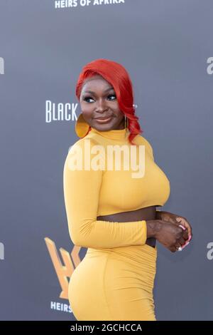 Marina del Rey, California, Stati Uniti. 8 agosto 2021. Shalom Blac partecipa a Koshie Mills presenta 'eredi di Afrika 4 ° Anual International Women of Power Awards' al Marriott Hotel, Marina del Rey, CA l'8 agosto 2021 Credit: Eugene Powers/Alamy Live News Foto Stock