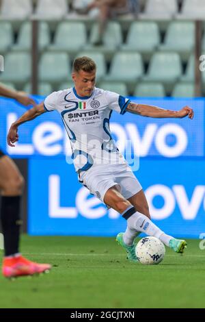 Andrea Pinamonti (Inter) In occasione della partita tra Parma 0-0-2 Inter allo stadio Ennio Tardini l'8 agosto 2021 a Parma. (Foto di Maurizio Borsari/AFLO) Foto Stock