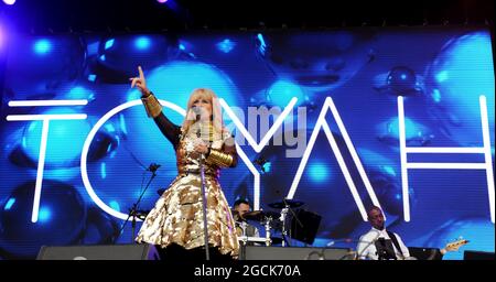 Toyah si esibisce al Lets Rock Leeds Festival di Leeds Foto Stock