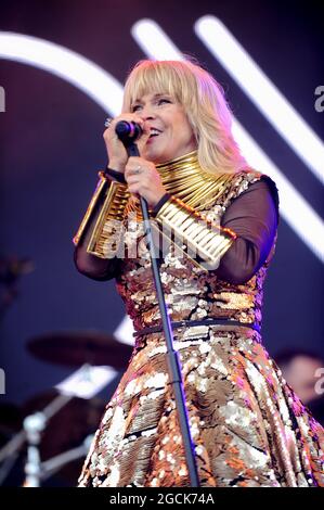 Toyah si esibisce al Lets Rock Leeds Festival di Leeds Foto Stock