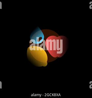 Illustrazione vettoriale in stile grafico. Arte digitale Illustrazione Vettoriale