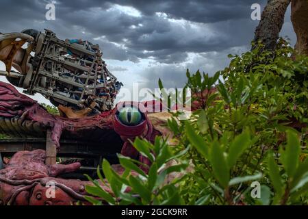 Nemesis B&M invertito Rollercoaster Coaster Alton Towers Them Park Staffordshire Inghilterra Merlin Group PLC Nemmy Foto Stock