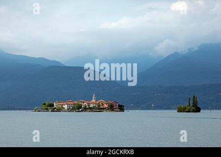 Isola dei pescatori, Stresa, Lago maggiore, Piemonte, Italia Foto Stock