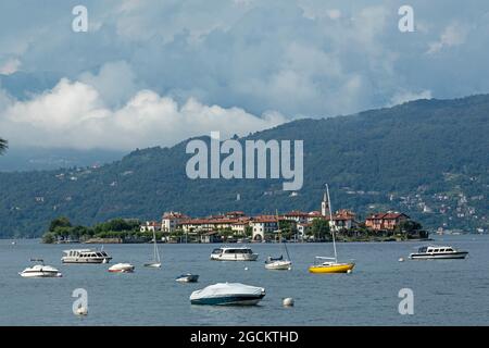 Isola dei pescatori, Stresa, Lago maggiore, Piemonte, Italia Foto Stock