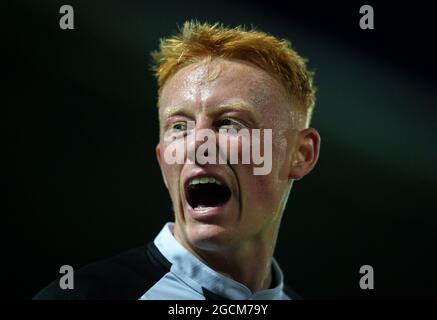 Burton Upon Trent, Regno Unito. 30 luglio 2021. Matty Longstaff di Newcastle si è Unito il 30 luglio 2021 durante la partita pre-stagione 2021/22 tra Burton Albion e Newcastle United al Pirelli Stadium di Burton Upon Trent, Inghilterra. Foto di Andy Rowland. Credit: Prime Media Images/Alamy Live News Foto Stock