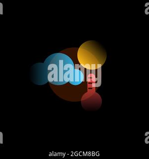 Meteo. Icona vettore in stile gradiente. Illustrazione modificabile Illustrazione Vettoriale