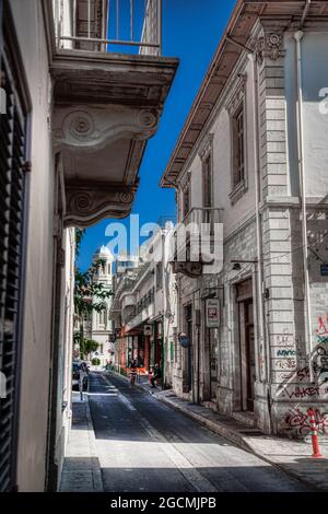 Abbandonare gli edifici a Limassol Cipro Foto Stock