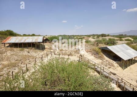 Olorgesailie sito preistorico in Kenya Africa Foto Stock