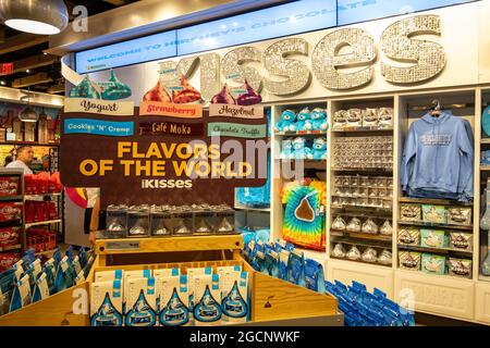 Hershey's Chocolate World Times Square di New York City, Stati Uniti d'America Foto Stock