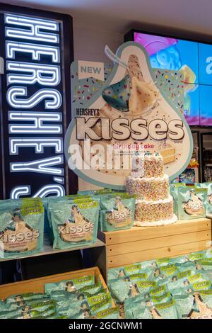 Hershey's Chocolate World Times Square di New York City, Stati Uniti d'America Foto Stock