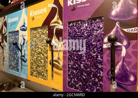 Hershey's Chocolate World Times Square di New York City, Stati Uniti d'America Foto Stock