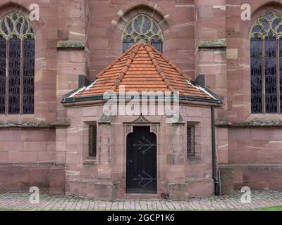 Abbazia di Hirsau (ex abbazia benedettina): Ingresso della cappella della Signora, vicino a Calw nella Foresta Nera settentrionale, Baden-Württemberg, Germania Foto Stock