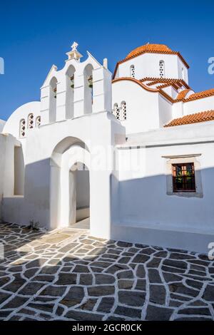 Agios Antonios, Chiesa greco-ortodossa, MARPISSA, Paros, Cicladi, Grecia Foto Stock