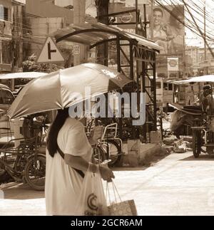 Davao City Street Fotografia. Foto Stock