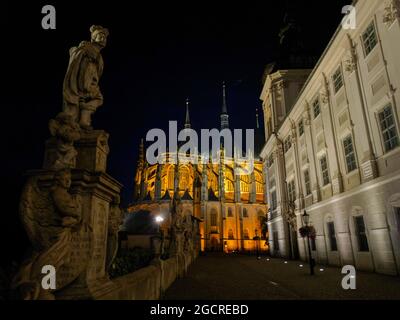 Cattedrale gotica di Santa Barbara a Kutna Hora, Boemia Foto Stock