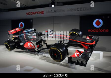 Lancio della McLaren MP4-27, 01 febbraio 2012. McLaren Technology Center, Woking, Regno Unito. Foto Stock