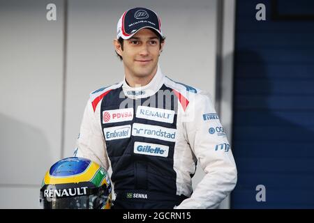 Bruno Senna (BRA) Williams F1 Team. Williams F1 Team lancio FW34, Jerez, Spagna. 7 febbraio 2012. Foto Stock