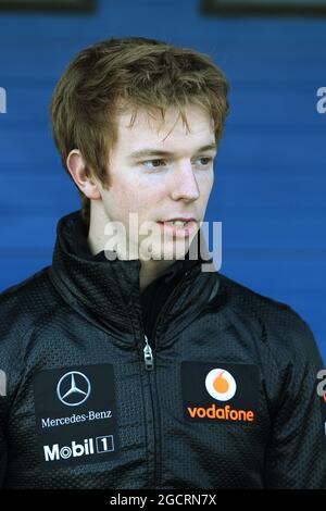 Test driver Oliver Turvey (GBR) McLaren. Formula uno Test, Jerez, Spagna. 6-10 febbraio 2012. Foto Stock