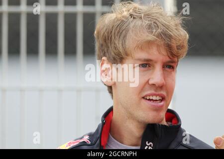 Sebastian Vettel (GER) Red Bull Racing. Formula uno Testing, Barcellona, Spagna. 3 marzo 2012. Foto Stock