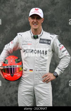 Michael Schumacher (GER) Mercedes GP. Gran Premio d'Australia, giovedì 15 marzo 2012. Albert Park, Melbourne, Australia. Foto Stock