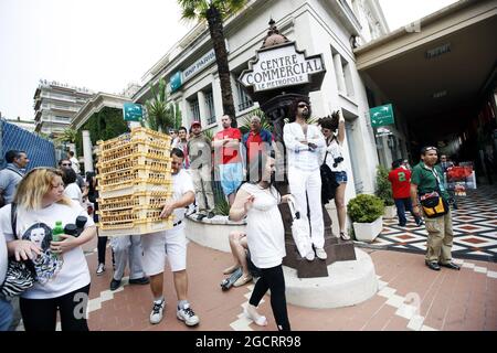 Ventilatori. Gran Premio di Monaco, domenica 27 maggio 2012. Monte Carlo, Monaco. Foto Stock