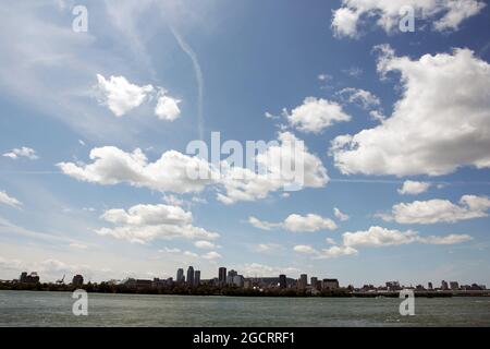 Panoramica Montreal. Gran Premio del Canada, sabato 9 giugno 2012. Montreal, Canada. Foto Stock