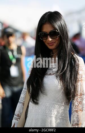 Nicole Scherzinger (USA) Singer, ragazza di Lewis Hamilton (GBR) McLaren. Gran Premio del Canada, sabato 9 giugno 2012. Montreal, Canada. Foto Stock