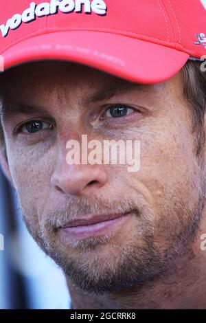 Jenson Button (GBR) McLaren. Gran Premio d'Europa, giovedì 21 giugno 2012. Valencia, Spagna. Foto Stock