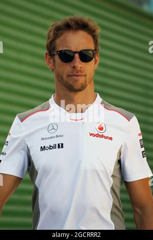 Jenson Button (GBR) McLaren. Gran Premio d'Europa, domenica 24 giugno 2012. Valencia, Spagna. Foto Stock