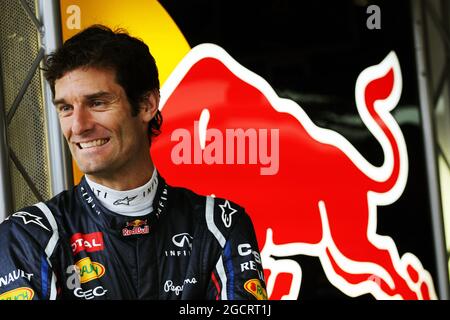 Mark Webber (AUS) Red Bull Racing. Gran Premio di Gran Bretagna, venerdì 6 luglio 2012. Silverstone, Inghilterra. Foto Stock
