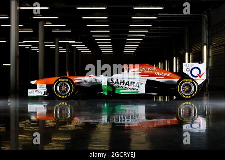 La Saara Force India F1 VJM06. Saara Force India F1 VJM06 lancio, Venerdì 1 febbraio 2013. Silverstone, Inghilterra. Foto Stock