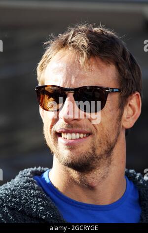 Jenson Button (GBR) McLaren. Formula uno Test, preparazione, Lunedi 4 febbraio 2013. Jerez, Spagna. Foto Stock