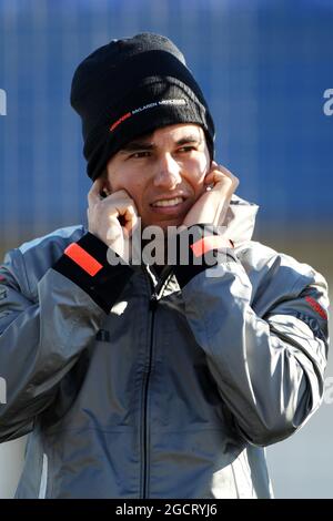 Sergio Perez (MEX) McLaren. Test di Formula uno, giorno uno, martedì 5 febbraio 2013. Jerez, Spagna. Foto Stock