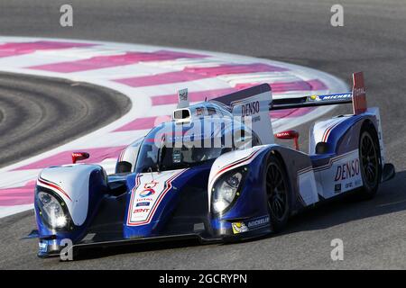 Lancio Toyota TS030. Toyota Hybrid Racing lancio e test. 19-22 febbraio 2013. Paul Ricard, Francia. Foto Stock