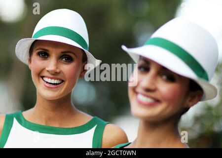 Rolex ragazze. Gran Premio d'Australia, venerdì 15 marzo 2013. Albert Park, Melbourne, Australia. Foto Stock