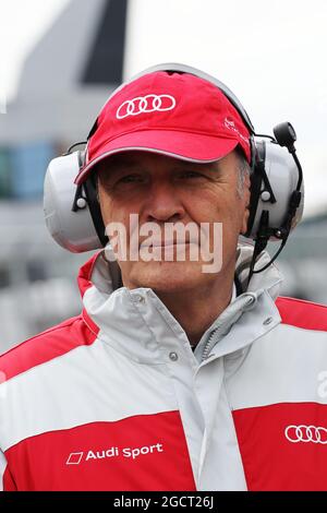 Dr. Wolfgang Ullrich (GER) Audi Motorsport Team Boss. Campionato Mondiale di Endurance FIA, turno 1, domenica 14 aprile 2013. Silverstone, Inghilterra. Foto Stock