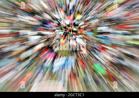 Ventilatori. Gran Premio di Spagna, domenica 12 maggio 2013. Barcellona, Spagna. Foto Stock