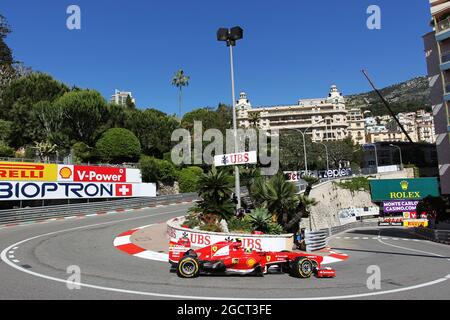 Felipe massa (BRA) Ferrari F138. Gran Premio di Monaco, giovedì 23 maggio 2013. Monte Carlo, Monaco. Foto Stock