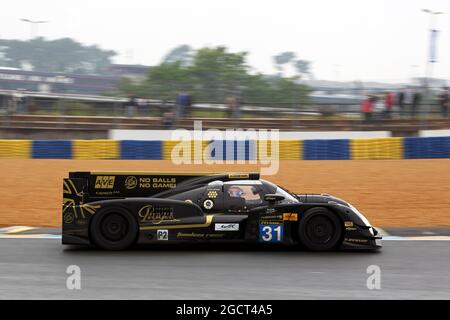 Kevin Weeda (USA) / Cristophe Bouchut (fra) / James Rossiter (GBR) / Joao Paulo de Oliveira (BRA) Lotus T128. Le Mans Test Day 24 ore, domenica 9 giugno 2013. Le Mans, Francia. Foto Stock
