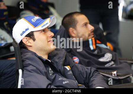 Bruno Senna (BRA) Aston Martin Vantage V8. Le Mans 24 ore di gara, sabato 22 giugno 2013. Le Mans, Francia. Foto Stock