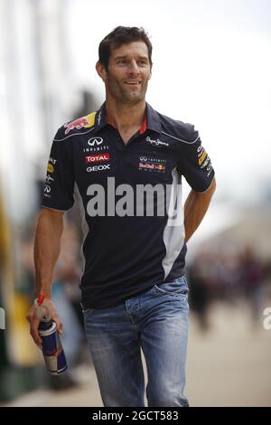 Mark Webber (AUS) Red Bull Racing. Gran Premio di Gran Bretagna, sabato 29 giugno 2013. Silverstone, Inghilterra. Foto Stock