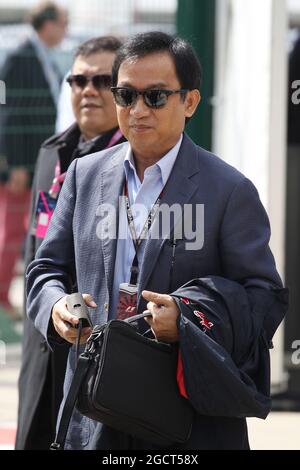 Chalerm Yoovidhya (THA) Red Bull Racing Co-Proprietario. Gran Premio di Gran Bretagna, domenica 30 giugno 2013. Silverstone, Inghilterra. Foto Stock